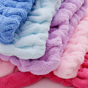 Microfiber Bowknot Towel Wrap, Quick Hair Drying Bath Towel, Spa Bowknot Wrap Towel Hat, Cap for Bath Bathroom, Comfortable Bath Spa Cap, Turban for Drying Curly Long Thick Hair, Highly Absorbent Hair Drying Towel