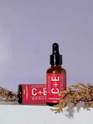 "Vitamin C Brightening Serum for Glowing Skin – Nirvana Botanics Glow Serum with Vitamin E – 15ml"