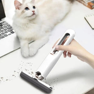 Mini Squeeze Mop, Multiuse Car Glass Window Washing Mop, Kitchen Bathroom Floor Cleaning Broom, Hand Washable Desktop Cleaning Mini Mop, Lazy Self Squeeze Mini Mop, Strong Absorbent Mop