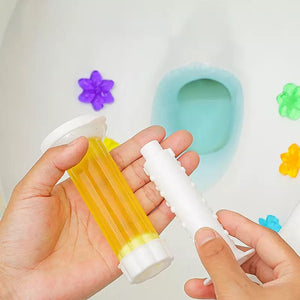 Frangrance Toilet Cleaner, Gel Deodorant Air Freshner, Aromatic Flower Needle Detergent Flower Toilet Bathroom Deodorant Cleaning