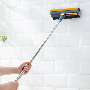 3 In 1 V Shaped Cleaning Brush, Floor Scrub Magic Broom With Long Handle, Floor Cleaning Brush, Long Handle Stiff Broom