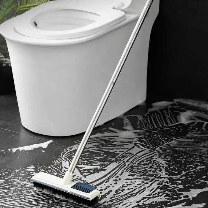 Comb Cleaning Wiper, Adjustable Floor Cleaning Brush, Bathroom Wiper Kitchen Tile Cleaning Tools, 2 in 1 Floor Scrubber Cleaning Grout Brush With Comb, Grout Scrubbing Brush Long Handle Tile Cleaning Brush, Bathroom Kitchen Tile Crack Cleaning Brush