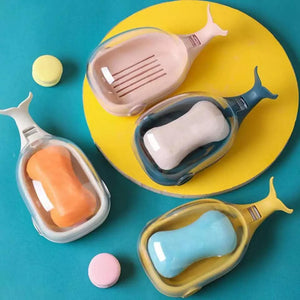 Whale Drain Soap Holder, Bathroom Soap Container Case