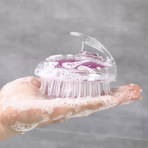 Transparent Scalp Brush, Silicone Head Shampoo Body Scalp Massage, Hair Washing Clean Brush, Comb Shower Bath Spa, Scalp Massaging Shampoo Brush