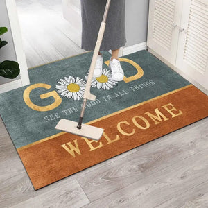 Nordic Floor Mat, Printed Floor Mats, Home Entrance Rugs Doormats, Household Anti-slip Floor Mat, Toilet And Bath Kitchen Floor Mats, Quick Drying Foot Mat, Washable Boho Floor Mats