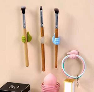 Silicone Multifunctional Hand Wall Clips, Behind-door Keys Tower Organizer Hook, Wire Data Line Holder, Silicon Thumb Holder