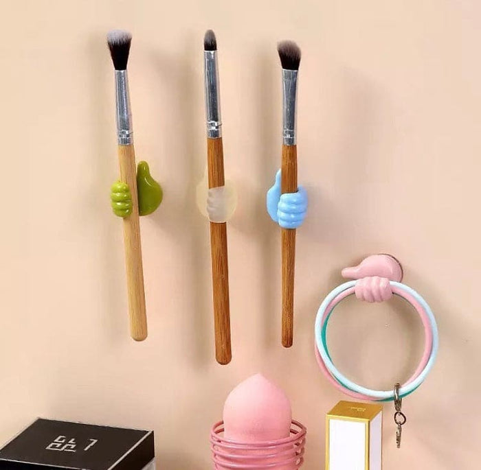 Silicone Multifunctional Hand Wall Clips, Behind-door Keys Tower Organizer Hook, Wire Data Line Holder, Silicon Thumb Holder