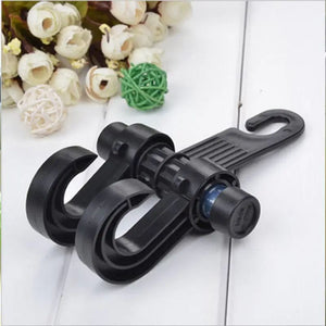 Swivel Car Seat Back Hook, Multifunctional Metal Auto Car Seat Headrest Hanger, Back Seat Organizer Hanger, Handbag Purse Bags Clothes Coats Storage Holder, Portable Seat Clip, Universal Space Saving Interior Accessories Holder