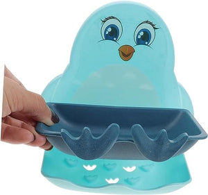 Cute Penguin Soap Box, Penguins Shape Soaps Box with Hook, Cute Drain Toilet Free Punch Shelf Soap Box, Bathroom Soap Case, Dormitory Bath Soap Dish